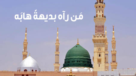 مَن رآه بديهةً هابَه